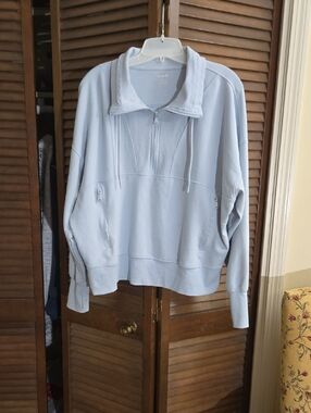 Old Navy Light Blue Active Dynamic Fleece Pullover